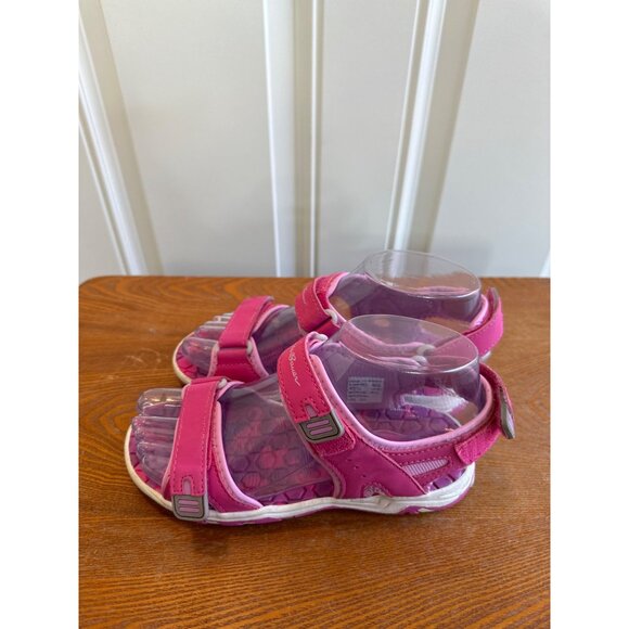 Eddie Bauer Youth Girl's Adjustable Strap River Sandals Cascadia Pink Size 2 - Picture 5 of 15